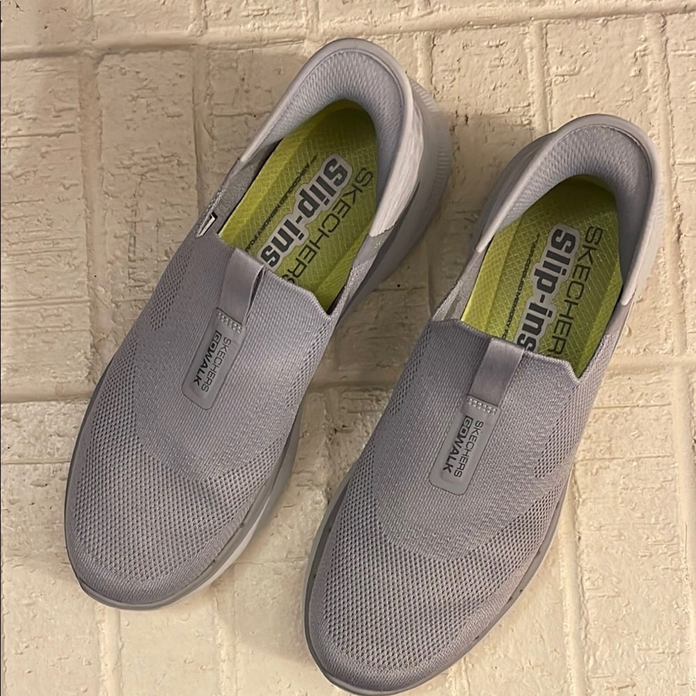 Skechers Gray Slip-Ons Hyper Pillars Air Cooled